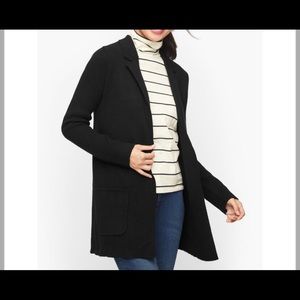 Size Medium knotch collar sweater blazer from Talbots